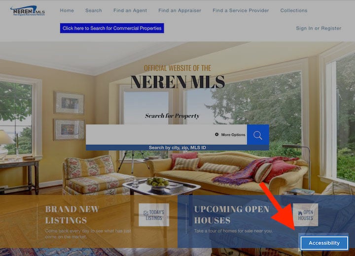 Примеры дизайна веб-сайта недвижимости — плагин специальных возможностей