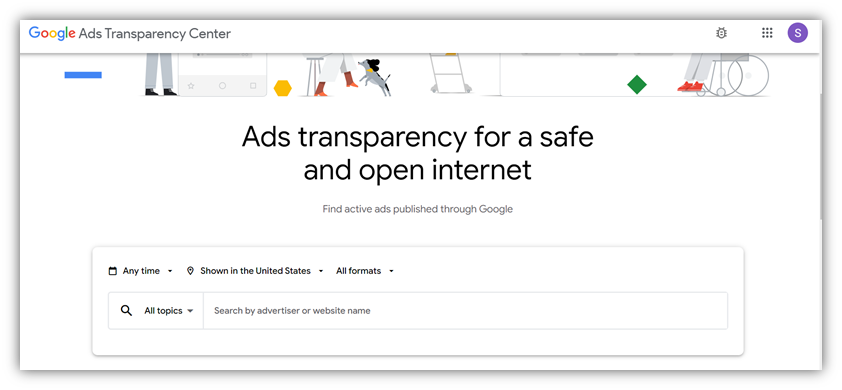Объявления Google Реклама – главная страница Центра прозрачности рекламы Google