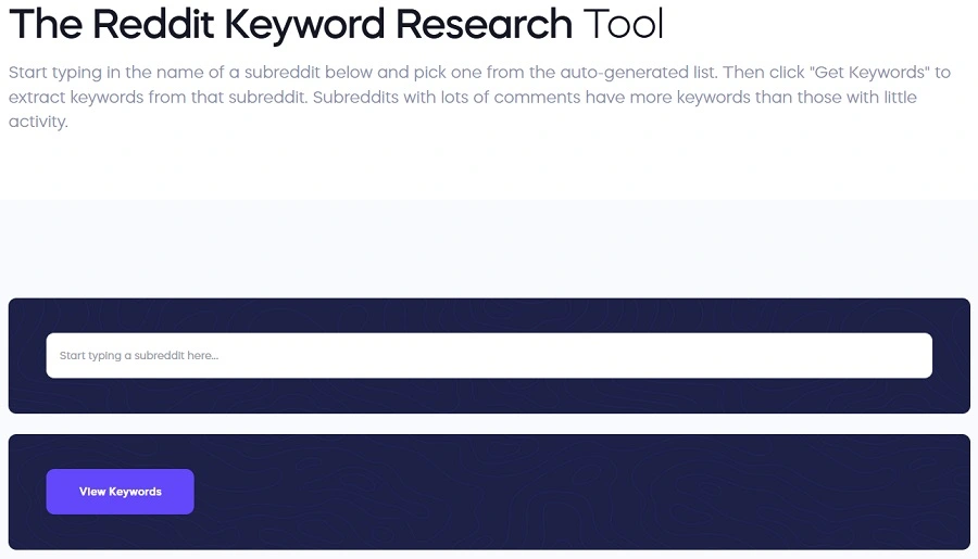 keyword research tools - reddit