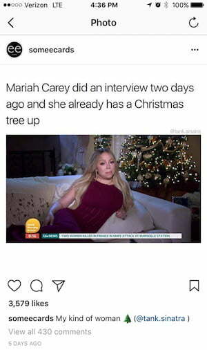 holiday marketing ideas: mariah carey christmas tree