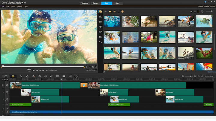 Professional video editing software