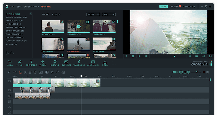 best video editing software for beginners - filmora