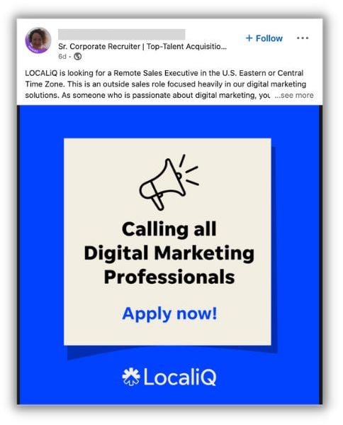 grow your digital marketing agency - share job listings on linkedin