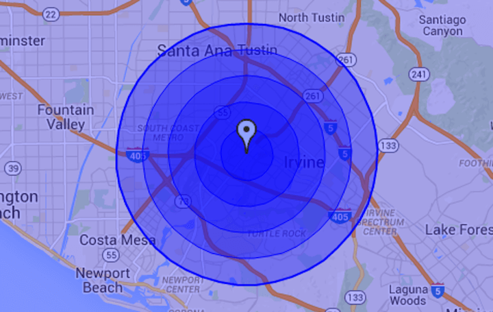 local marketing ideas: radius targeting