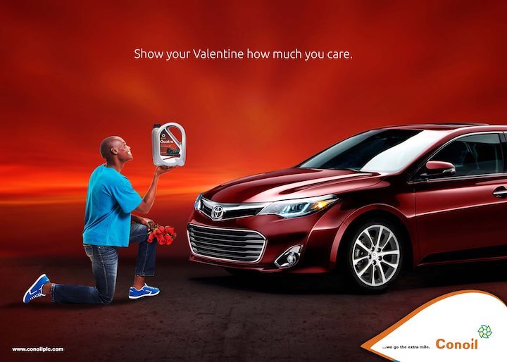 valentines day marketing ideas - car care ad