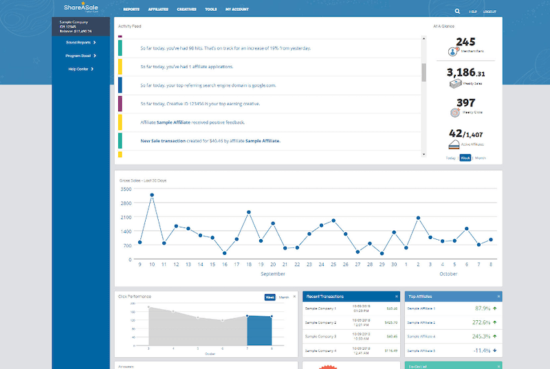 affiliate marketing tools share a sale