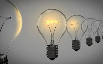 local marketing ideas - light bulbs lit up floating next to each other