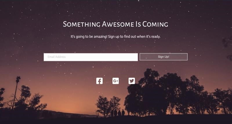 How do I put a coming soon page on my website?