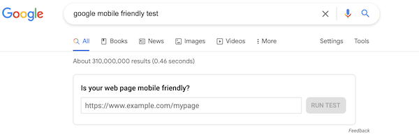 improve online presence google mobile friendly checker