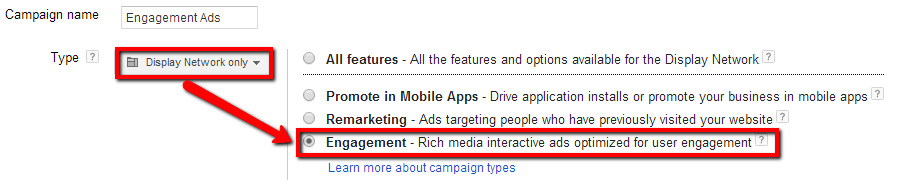 Google Engagement Ads