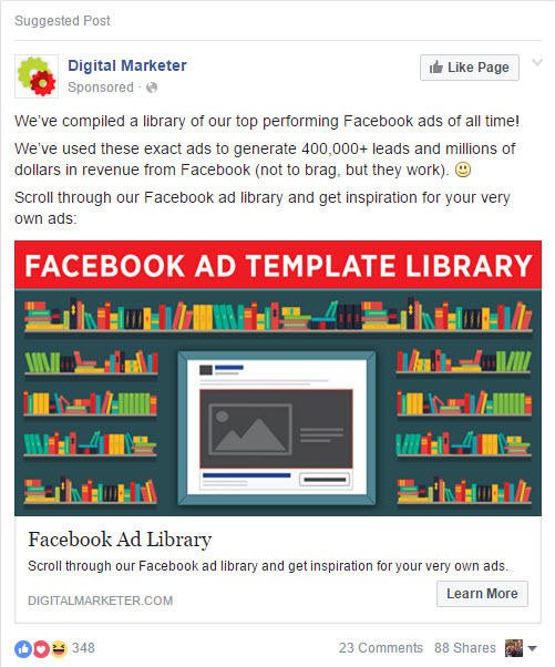 Facebook Ad Types