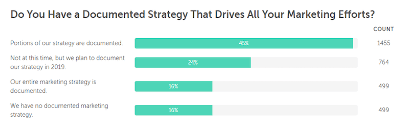 Marketing objectives documented strategy