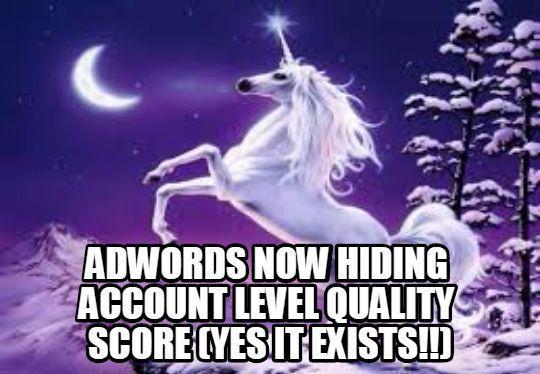 Account level quality score. Larry's reaction on Twitter.