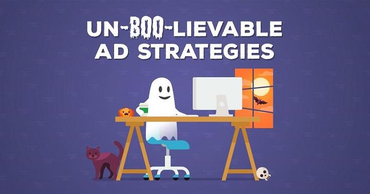 Halloween-themed display ad