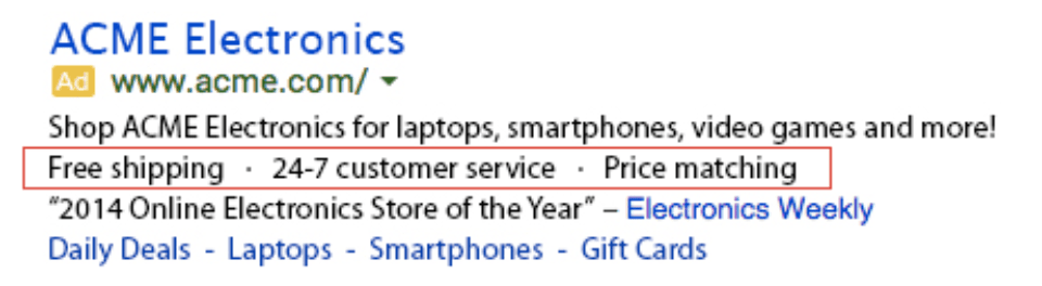 ads extensions for software companies