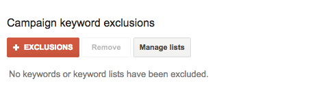 adwords campaign exclusions