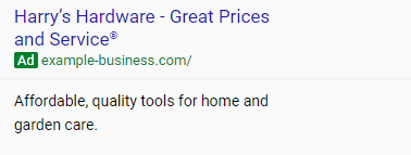 adwords express ad copy example