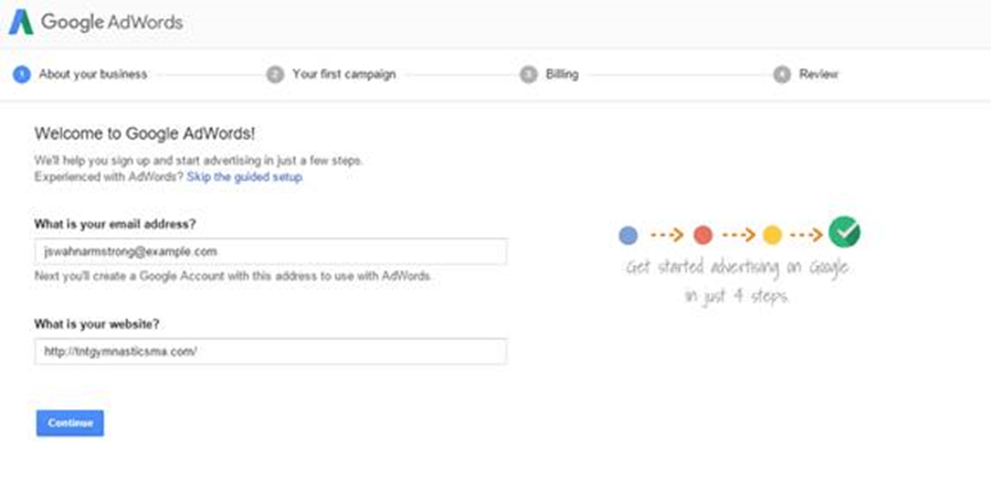 adwords express sign up