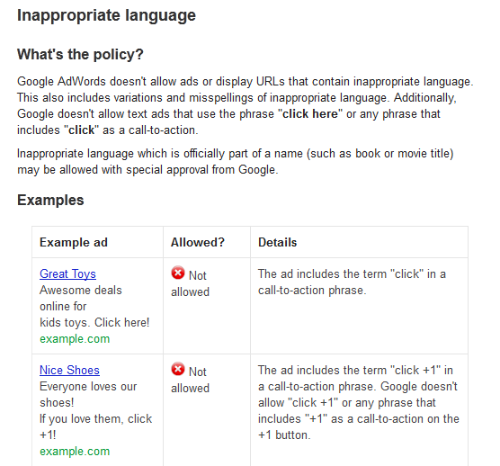 Google Ads’ Trick to Click Policy: Can You Use the Words ‘Click Here’ in Display Ads?