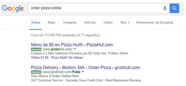 grubhub bilingual ad example