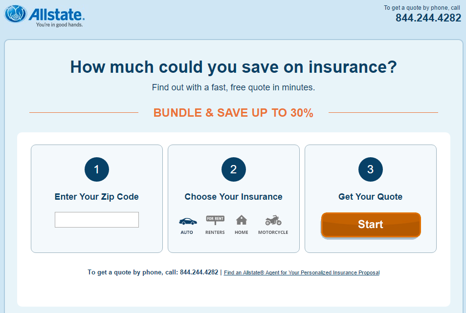 example landing page experience