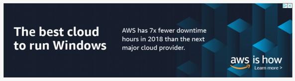 banner ad example from Amazon Web Services