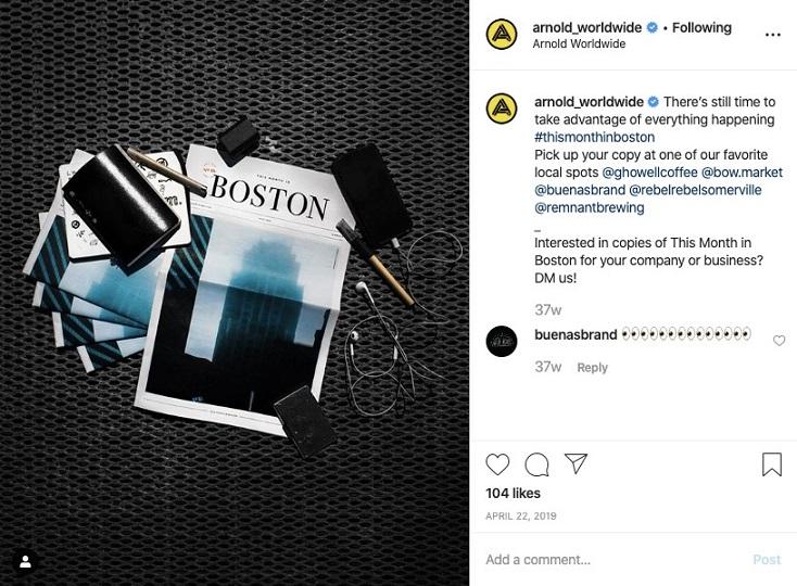 Best Business Instagram Account: Arnold Worldwide