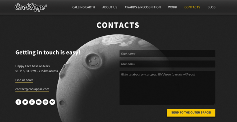 best contact us pages