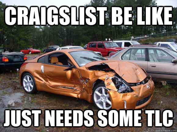 Best PPC ad copywriting advice ever junk car Craigslist meme