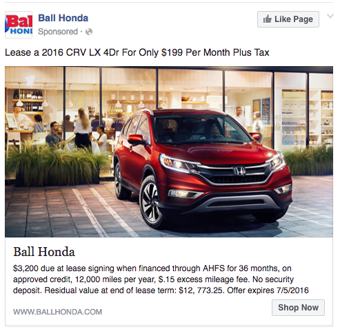 great facebook ad copywriting