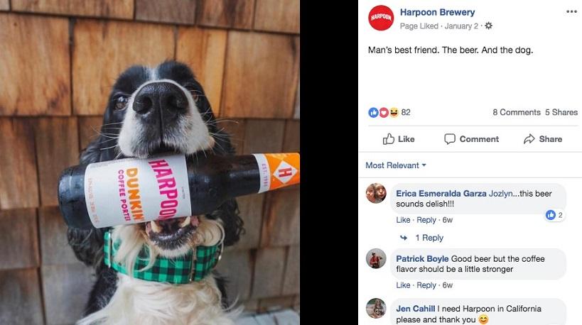 Harpoon Facebook image with product