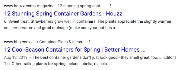 tips to write irresistible blog post titles—screenshot of SERP results with numbers in title