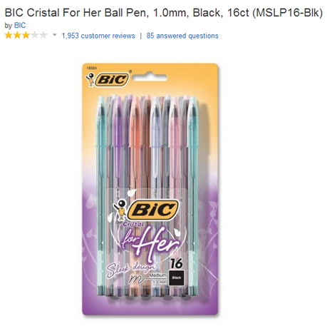 bics for her
