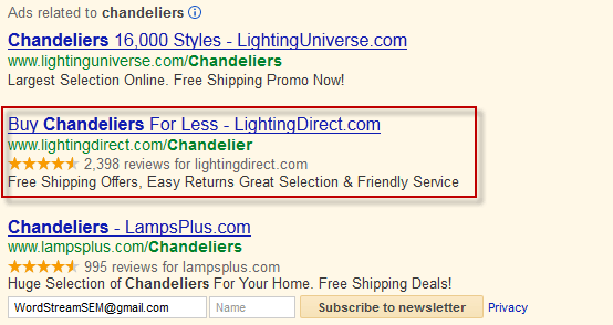 PPC Ad Example