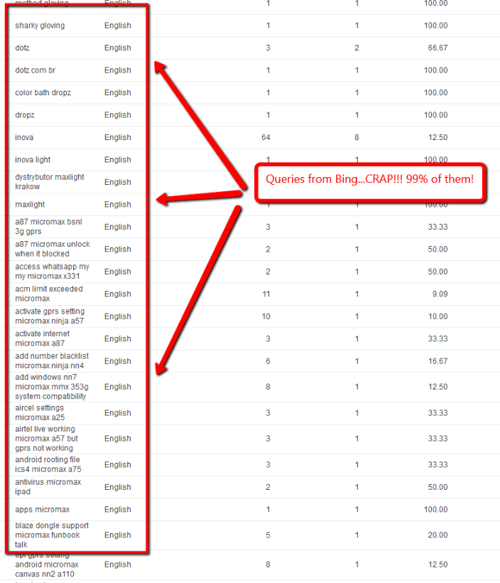 Bing Ads Search Queries