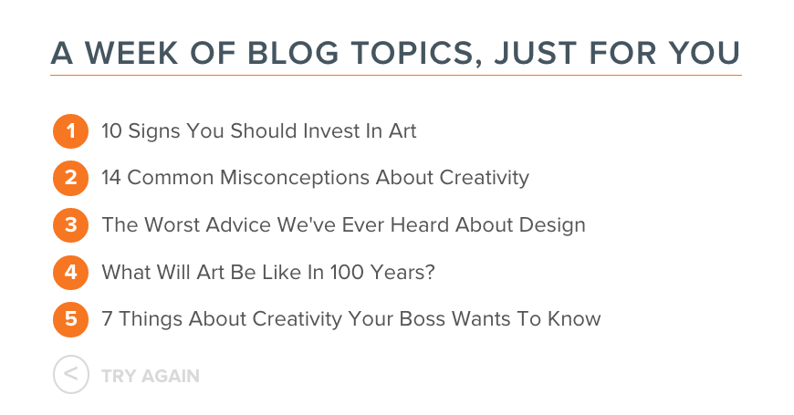 blog subject ideas