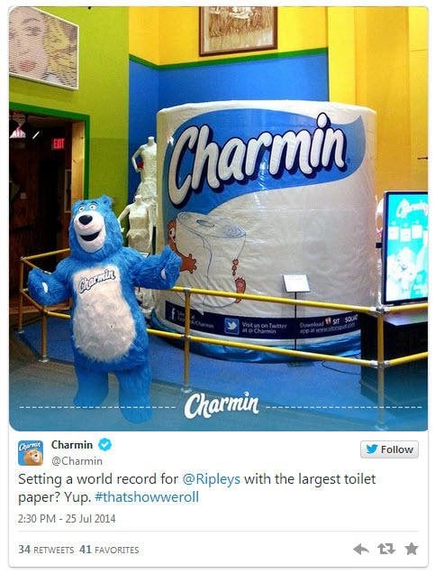 Brand voice Charmin tweet