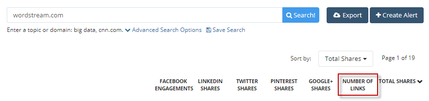 buzzsumo for link building