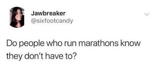 tweet about marathoners