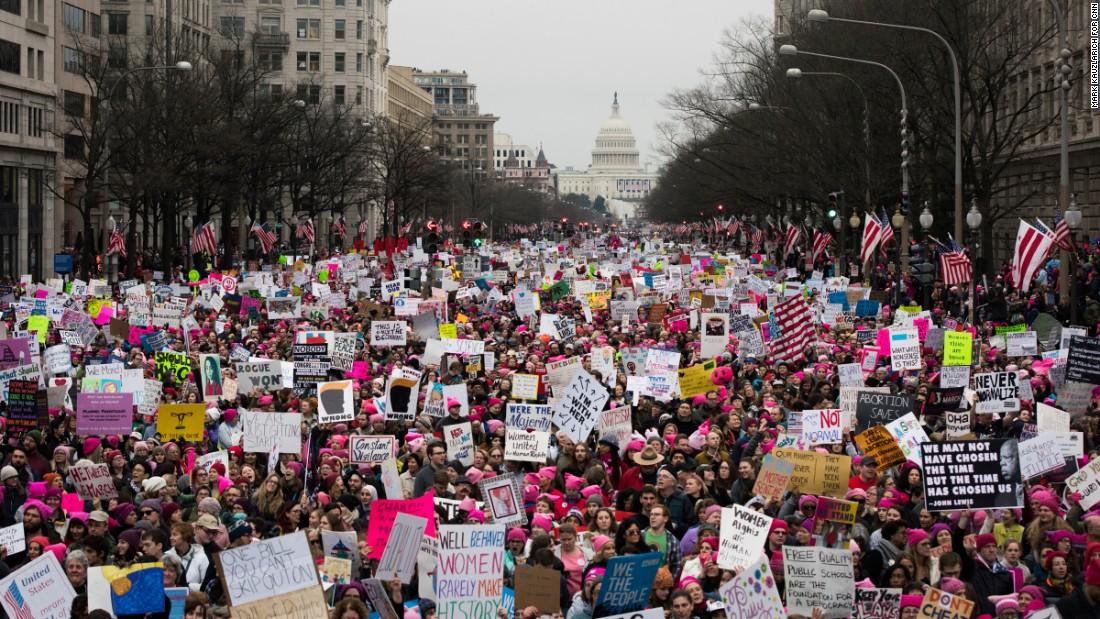 Cause-based marketing Womens March Washington DC 2017 CNN