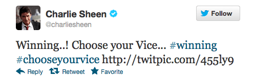 Top Celebrity Tweets Charlie Sheen