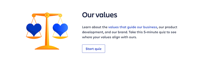 asana company core values quiz for job applicants