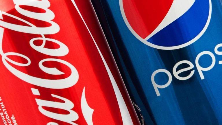 Coke and Pepsi cans image