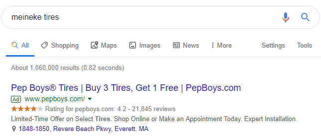 competitive-ads-pep-boys-vs-meineke