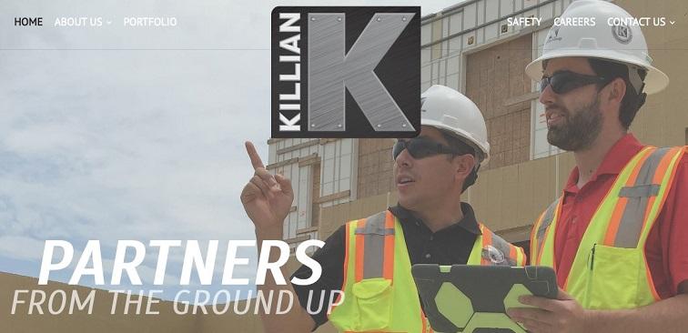 construction marketing website example