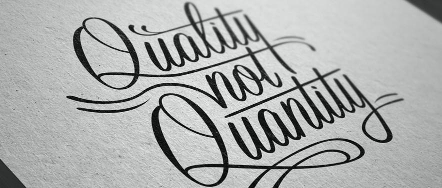 Content advertising quality not quantity