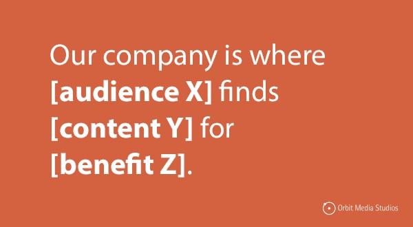 content marketing mission statement template