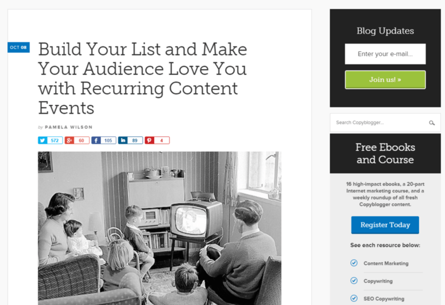 Content marketing tips Copyblogger