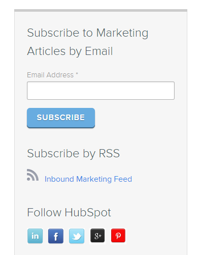 Content marketing tips HubSpot subscription box