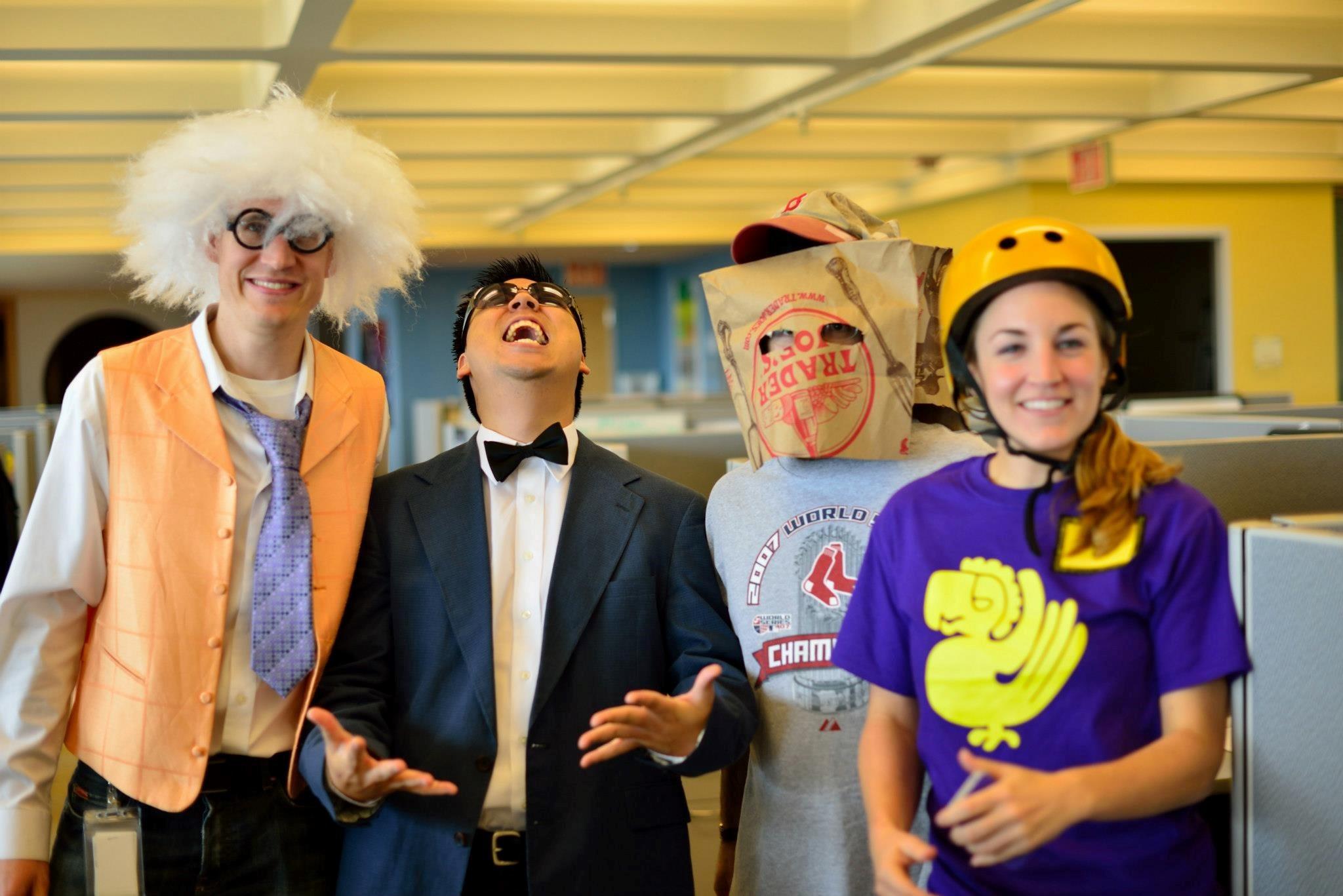content strategy for the web picture of wordstream employees on halloween